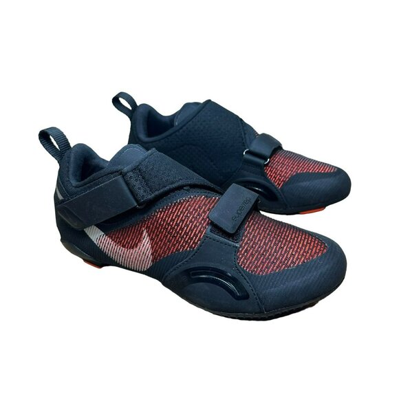 🚲Women’s Cycling Shoes Sz 7 Nike SuperRep Cycle Spinning CJ0775-008 Black Red - Picture 10 of 11